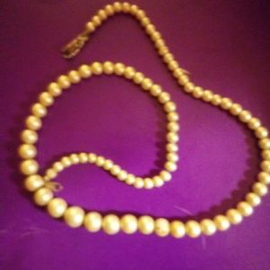 Marvella faux pearl necklace.